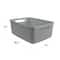 Curver® Jute Gray Plastic Storage Basket Organizer
